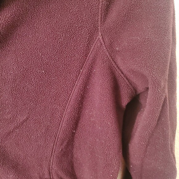 GAP fleece lined Sweater Jacket Purple warm full zip retro Women's Sz Small - Picture 5 of 15